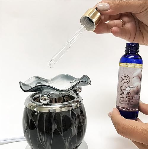 Miniatura 2 de Kit de 2 piezas de aroma de algodón limpio, difusor de aceite, quemador, vela fresca para el hogar