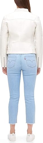 Vista 2 de Levi's Chaqueta de motocross Racer de piel sintética para mujer (estándar y plus)