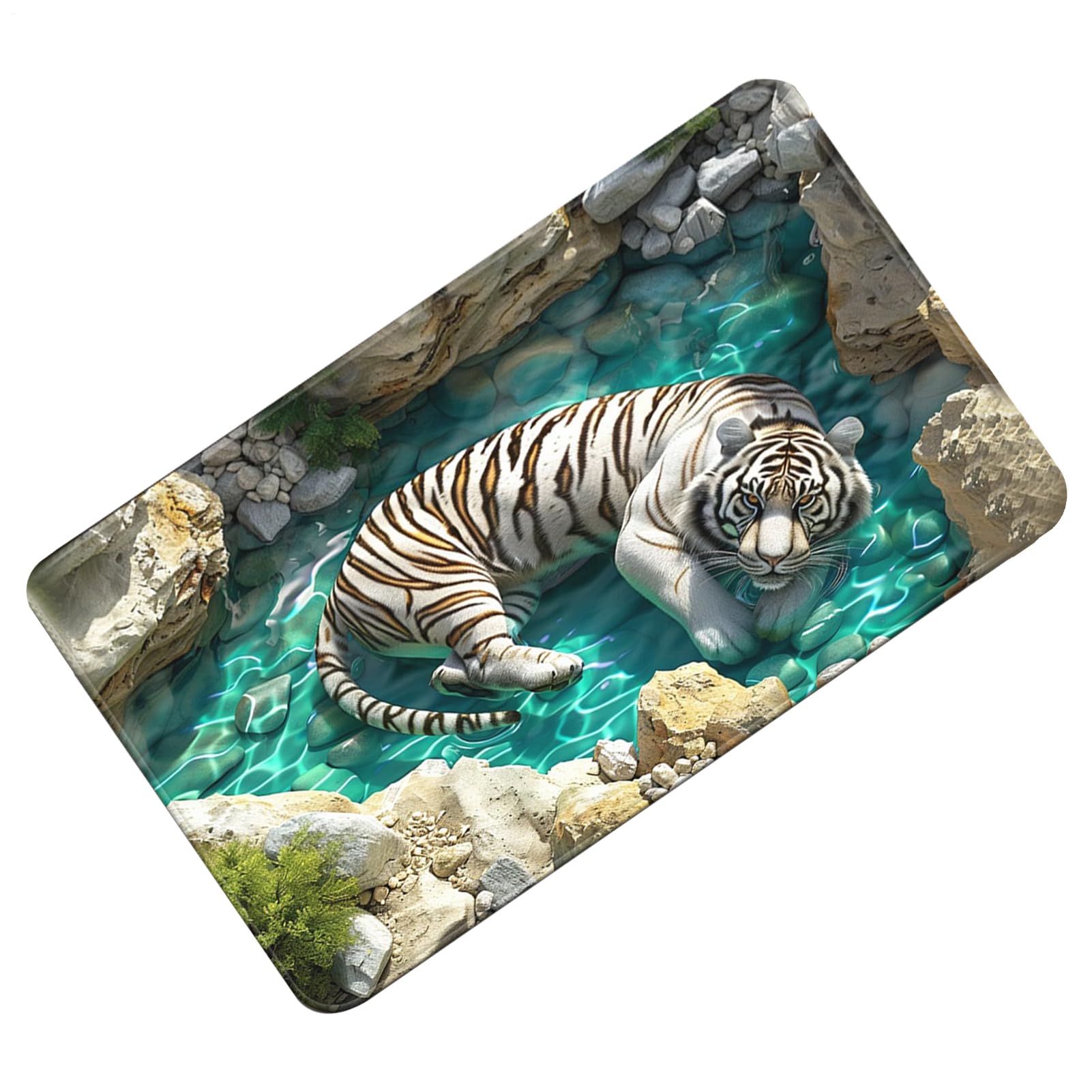 Tapis illusion optique pour sécuriser l'entrée avec un paillasson 3D