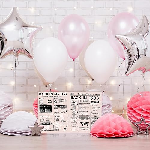 Miniatura 3 de Joechie Tarjeta de cumpleaños número 40, tarjeta de felicitación de regalo de cumpleaños vintage, regalo ideal de recuerdo de cumpleaños, regalo