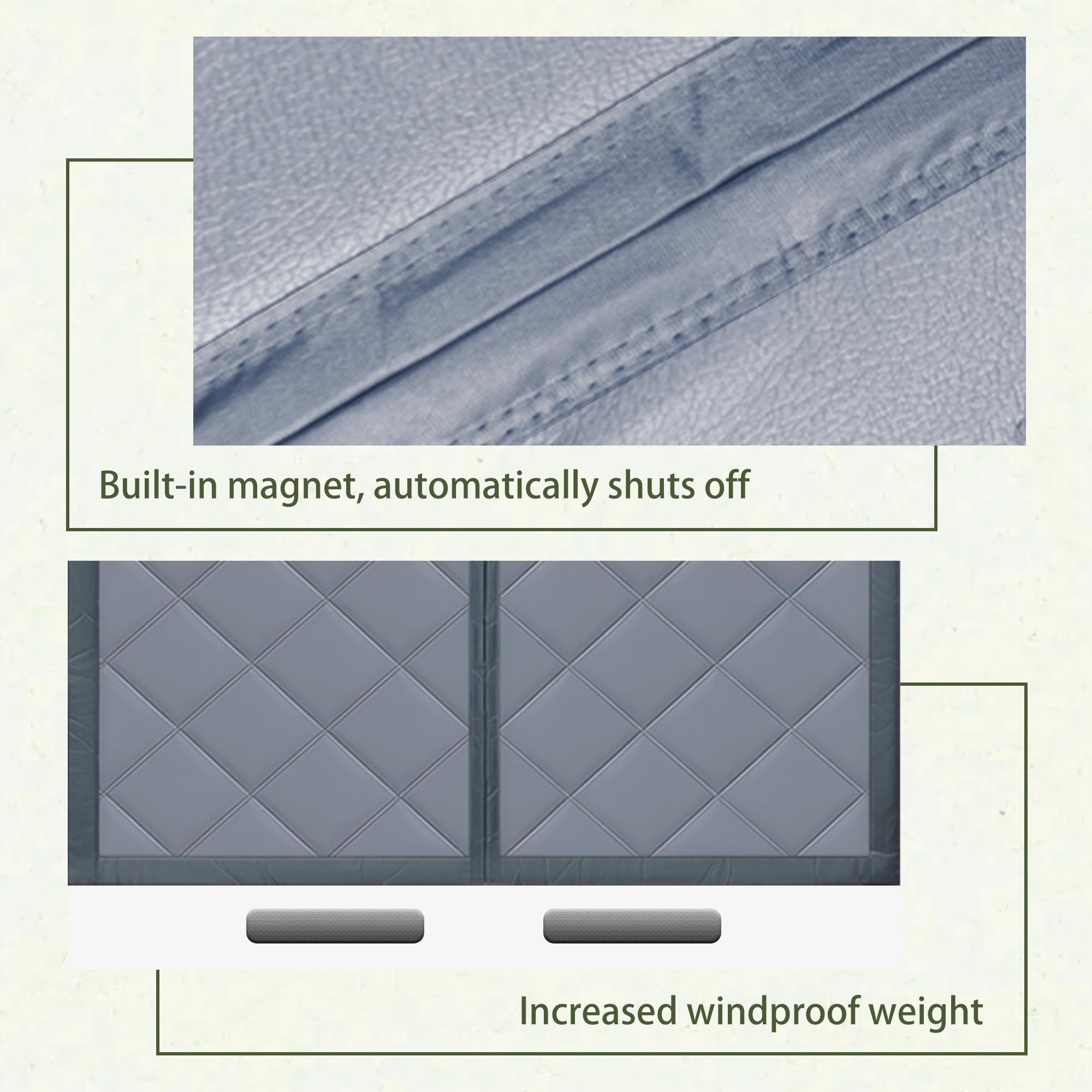 Tenda Termica Isolante 75 x 240 cm Blocca L'Aria Fredda, Riduce Rumore, Risparmio Energetico Tende Termica Magnetica per Porte per Balcone Soggiorno, grigio argento