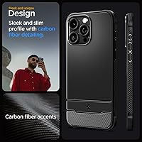 Vista 3 de Spigen - Rugged Armor MagFit - Funda diseñada para el iPhone 15 Pro (2023) [Protección de grado militar] Compatible con MagSafe - Negro mate