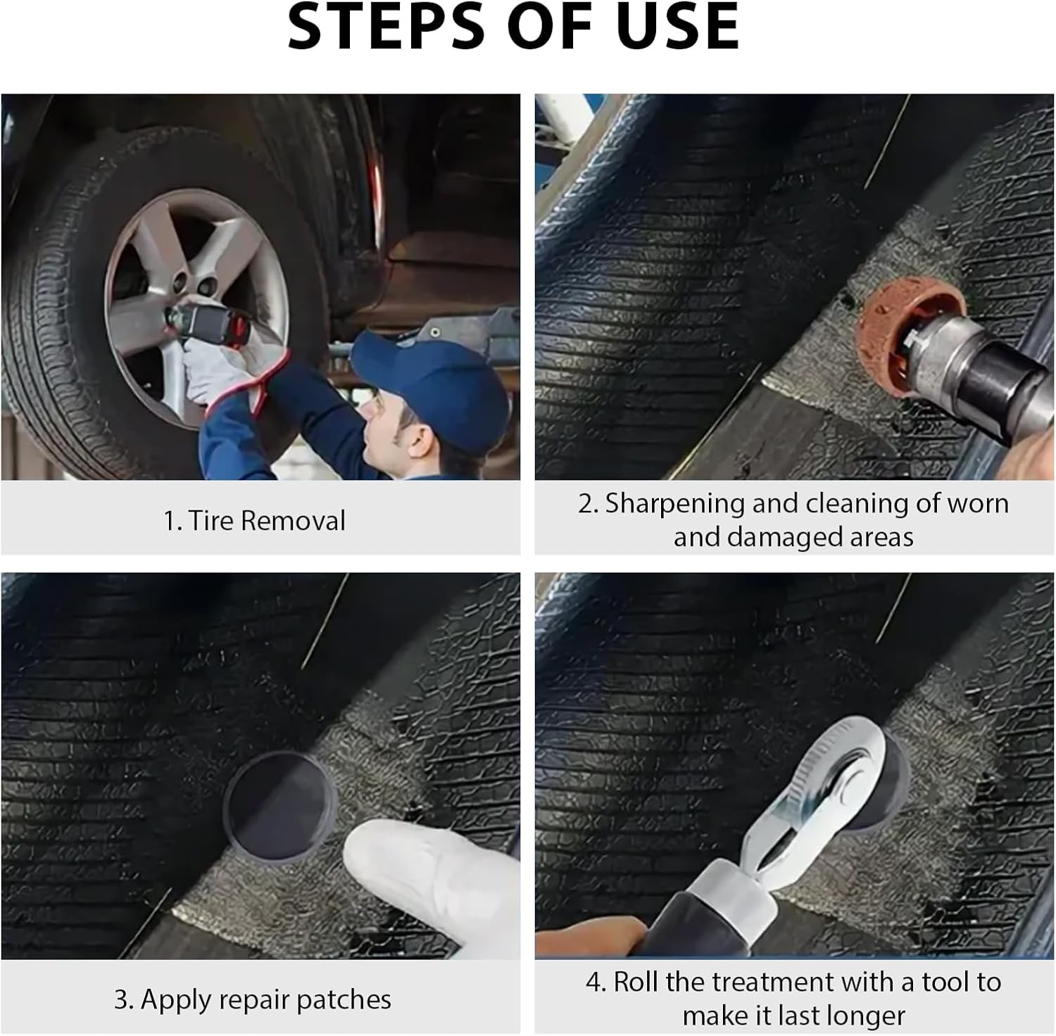 80 PCS Tire Repair Patch, 58mm Round Tubeless Patches Rubber Tyre Puncture Repair Kit, Fast Repair Heavy Duty Cold Patches for Car Truck Bike Motorcycle, Car Accessories