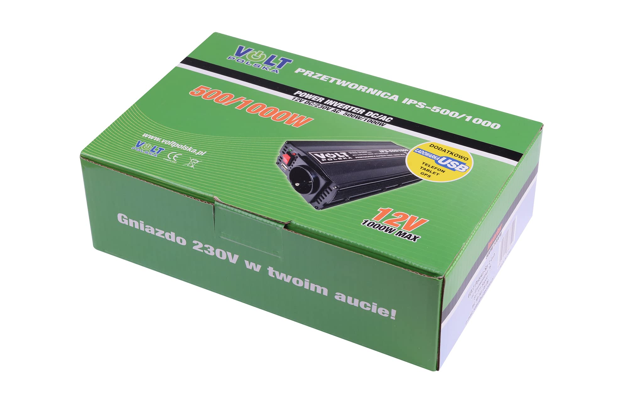 Corriente Voltaje AV-INV600 12 V a 230 V 500/1000 W + USB Top