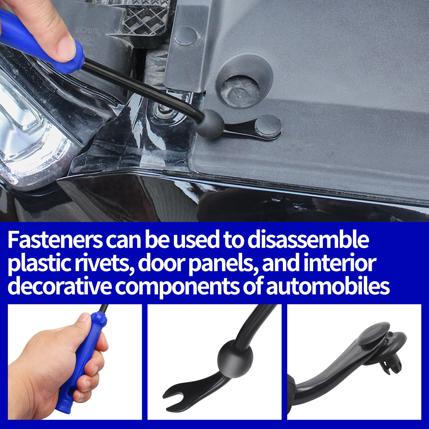 Kit d'outils de démontage de garniture de voiture, outil de démontage de panneau, ensemble de crochets automobiles, joints d'étanchéité d'étanchéité de voiture, mini crochets de précision