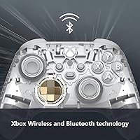 Vista 6 de Xbox Special Edition Wireless Gaming Controller Ghost Cipher Series XS, One, Windows PC, Android, and iOS