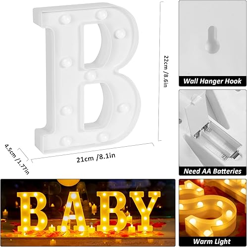 Miniatura 10 de 6132 letras iluminadas de marquesina con texto en inglés "Marry Me", letrero de luz LED con número de letra con luz redonda, globos de pétalos