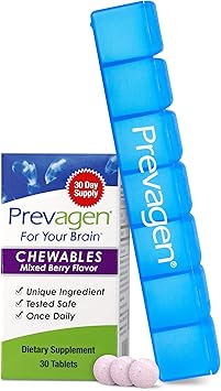 Prevagen Regular Strength - 30 Mixed Berry Chewables 1 Month Supply 10mg of Apoaequorin Plus Vitamin D3