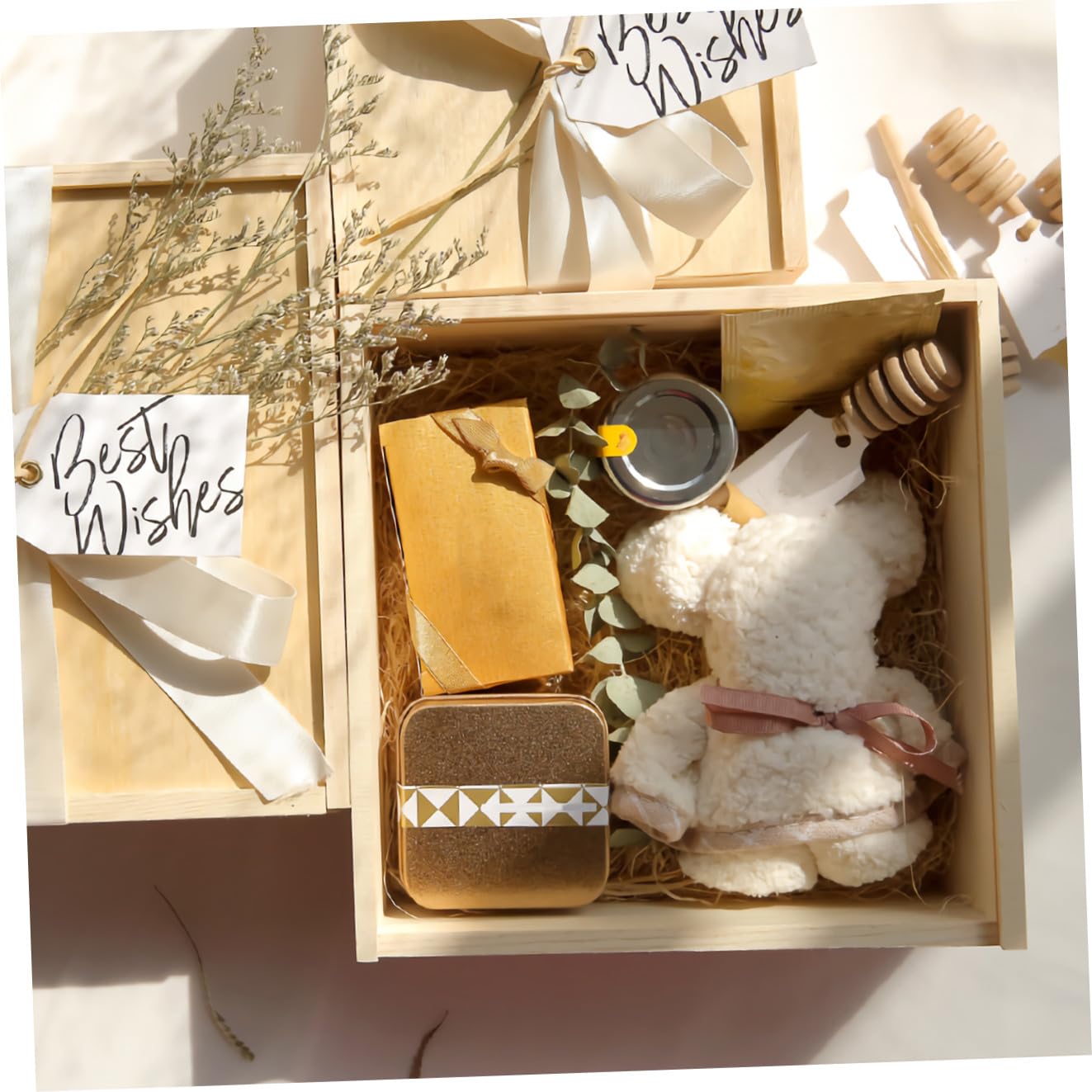 Anneome 1pezzi Scatola Portatile Per Confetti Matrimonio Legno Scatola Creativa Per Dolci e Regali Elegante e Leggera Per Feste e Cerimonie