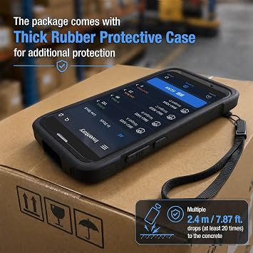 Vanquisher Android Barcode Scanner H66, Zebra SE4710 1D & 2D Bar Code Scan Engine Enterprise Handheld Mobile Computer, Wi-Fi 6 & 4G, 2.4m Drop-Resistant, Upgradable to Android 16