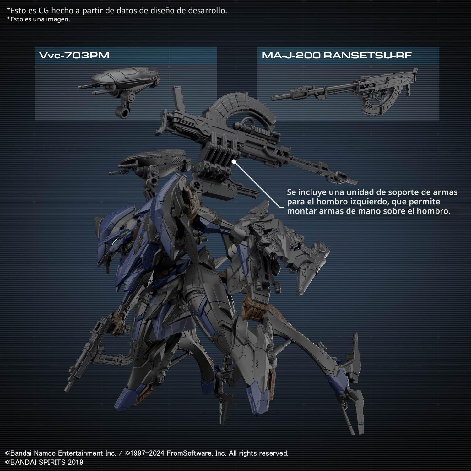 BANDAI Spirits 30 mm blindado Core Vi Fires of Rubicon Schneider NACHTREIHER/40E Steel Haze