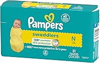 Vista 183 de Pampers Swaddlers - Pañales desechables ultra suaves para bebé talla 1, 164