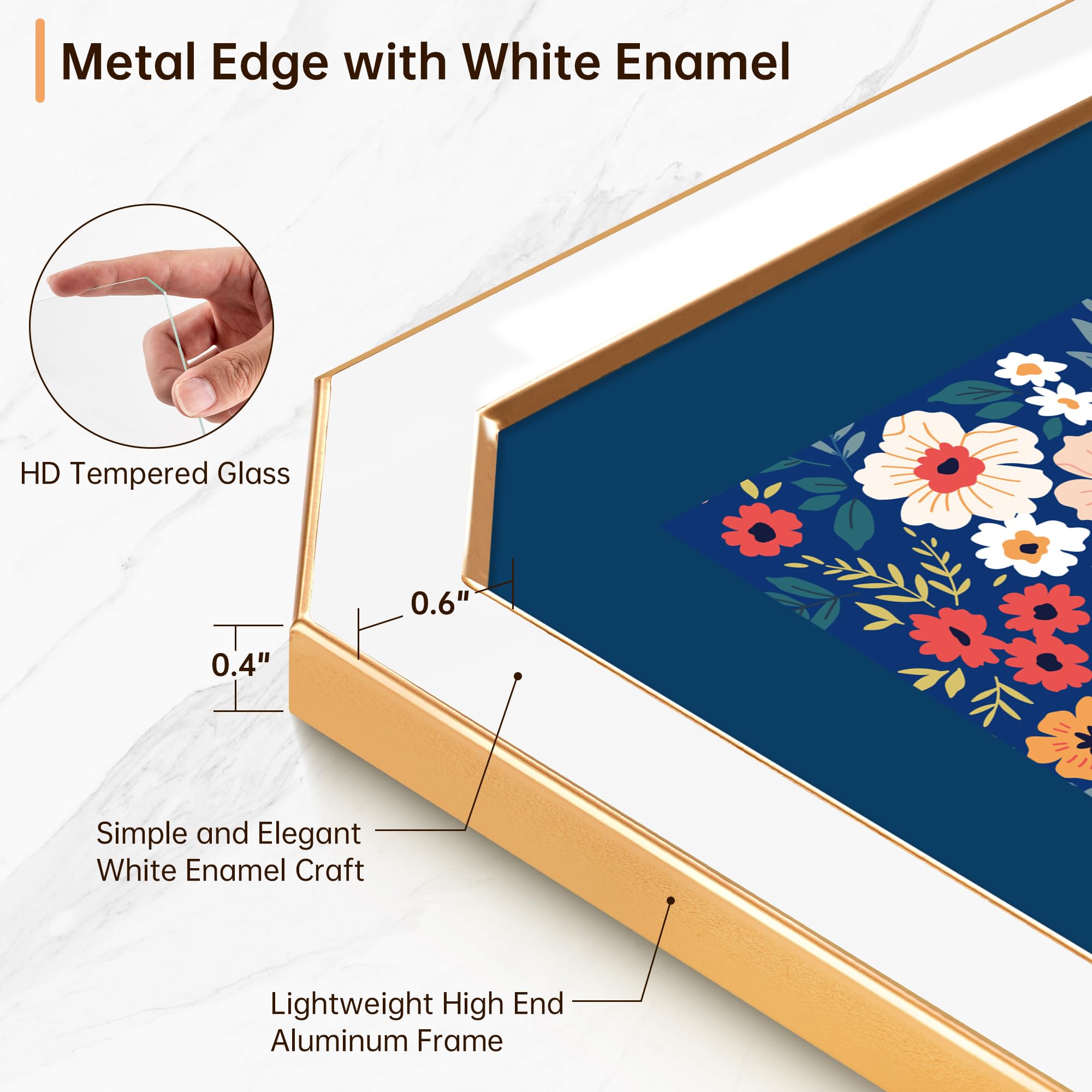 Amazon.com - RICHFOCUS 4x6 Enamel Picture Frame with HD-Tempered
