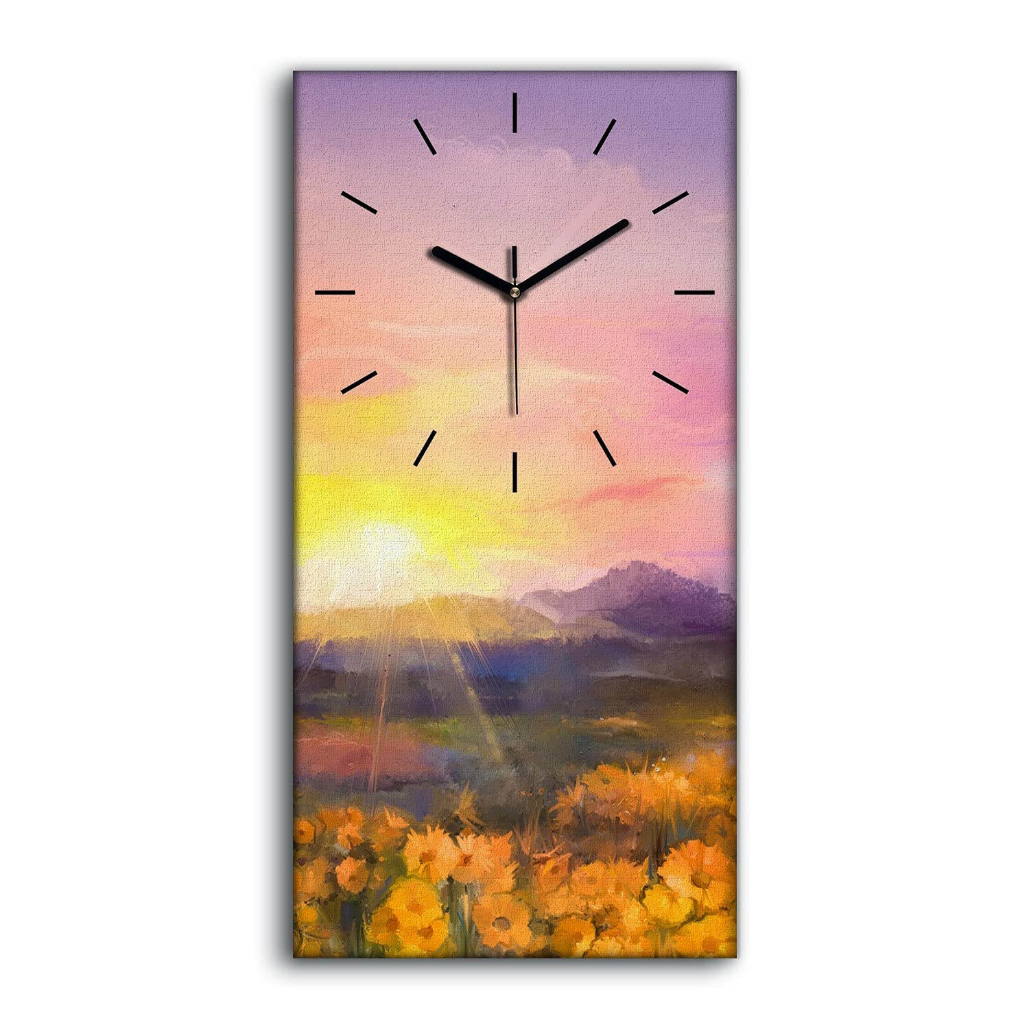 Horloge sur Toile Sans Tic-Tac pour Retrouver le Silence dans la Chambre