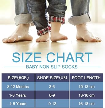 SDBING Baby Boys Girls Grips Socks Infant Toddlers Kids Non Slip Warm Thick Cotton Ankle Crew Socks with Grippers