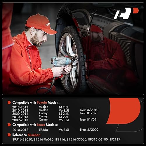 Miniatura 2 de A-Premium Juego de 2 mazos de cables para sensor de velocidad de rueda trasera ABS compatible con modelos Toyota, Lexus, Camry 2009-2013,