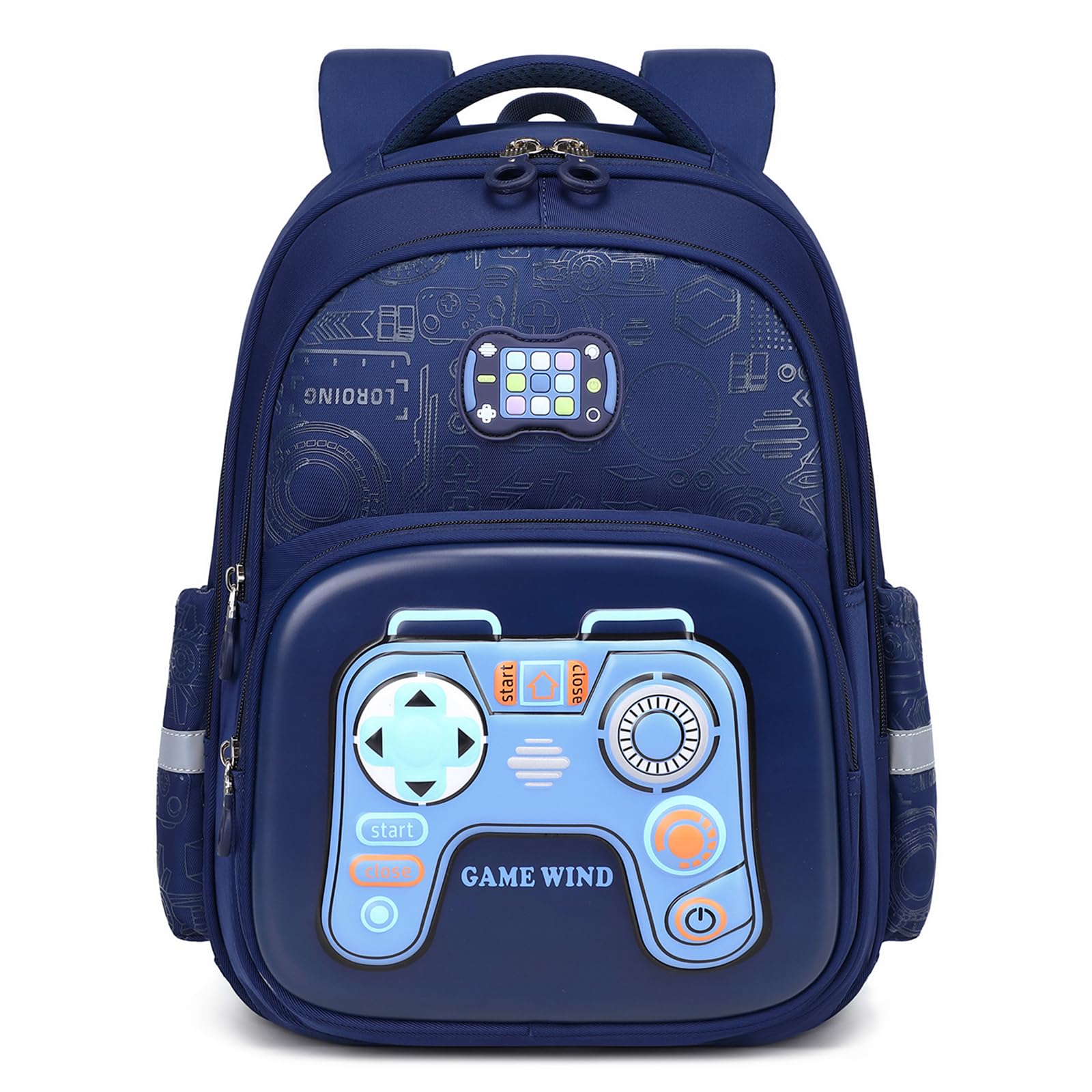 Amythe Schulranzen Jungen 1. - 5. Klasse mit Reflektierend für Schule | Ergonomisch Schulrucksack Kinder 6-12 Jahre mit Brustgurt Reflektor, Wasserdicht, 20L