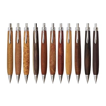 Amazon.co.jp: 木軸 シャープペンシル 0.5mm【ナーラ縮み杢】木