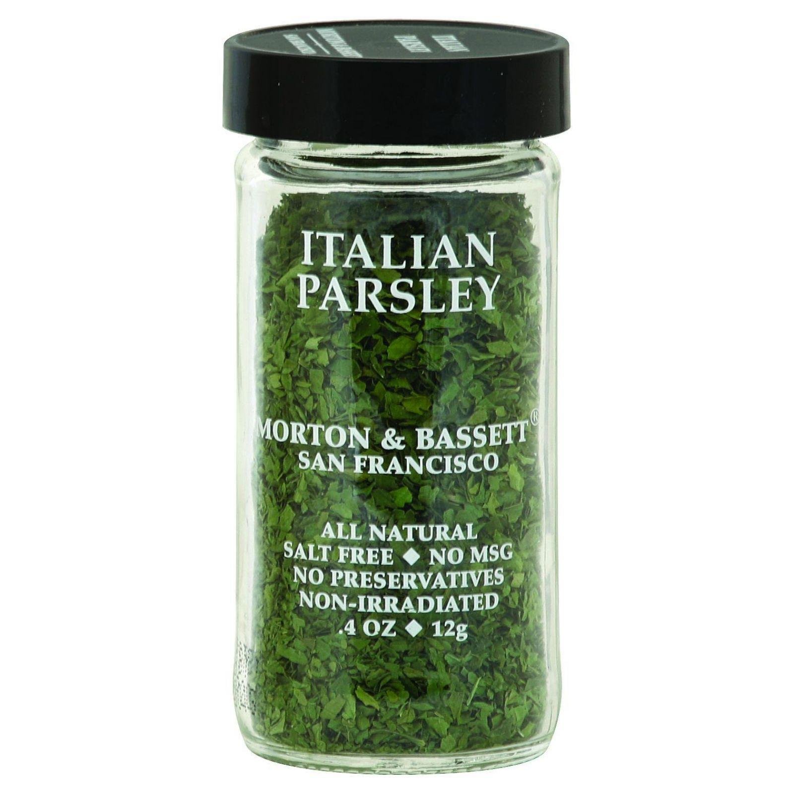 Morton & Bassett Italian Parsley, .4-Ounce Jars (Pack of 3)