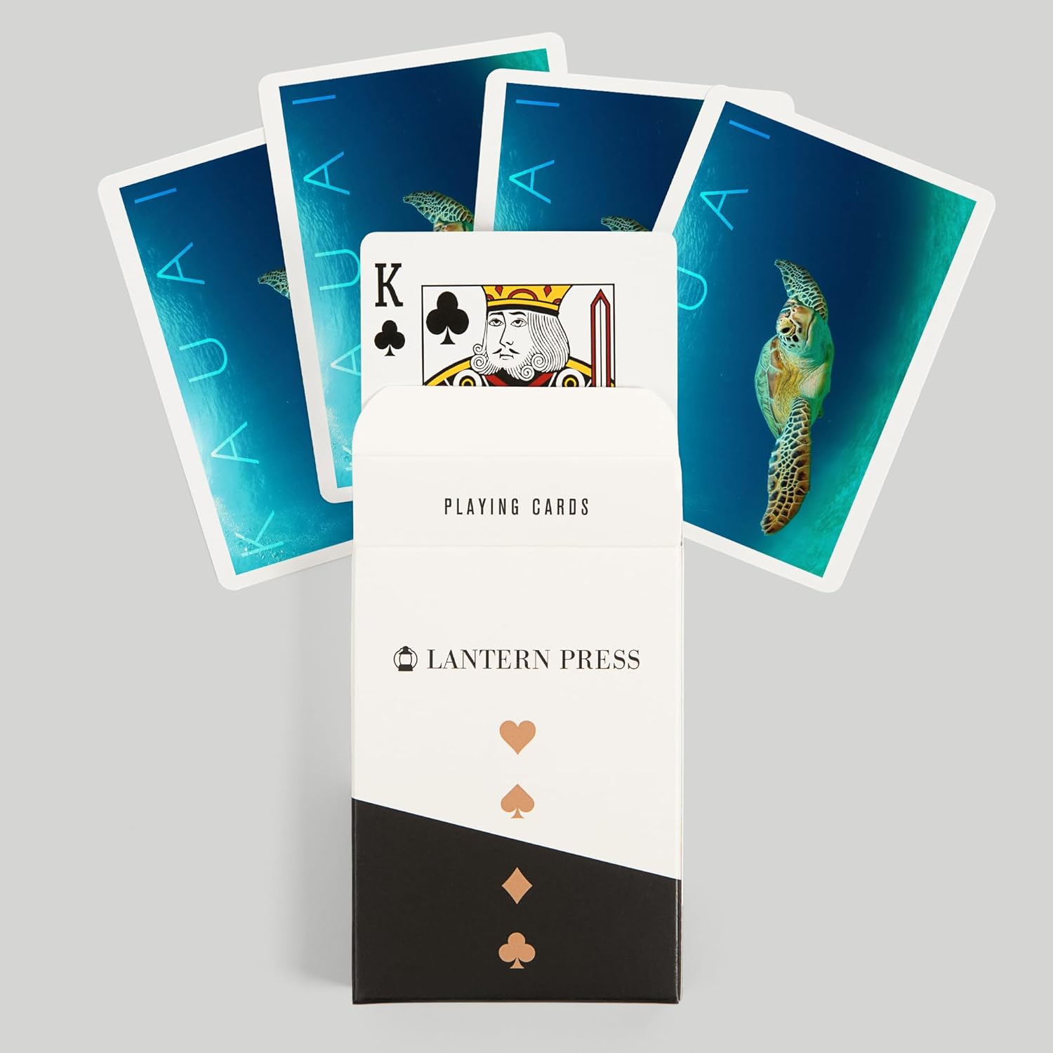 Lantern Press Kauai, Sea Turtle, 52 Playing Cards for Adults, Poker Size Card Deck