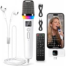 Online Karaoke Microphone w/Voice Changer, Sound Effects for TikTok Live