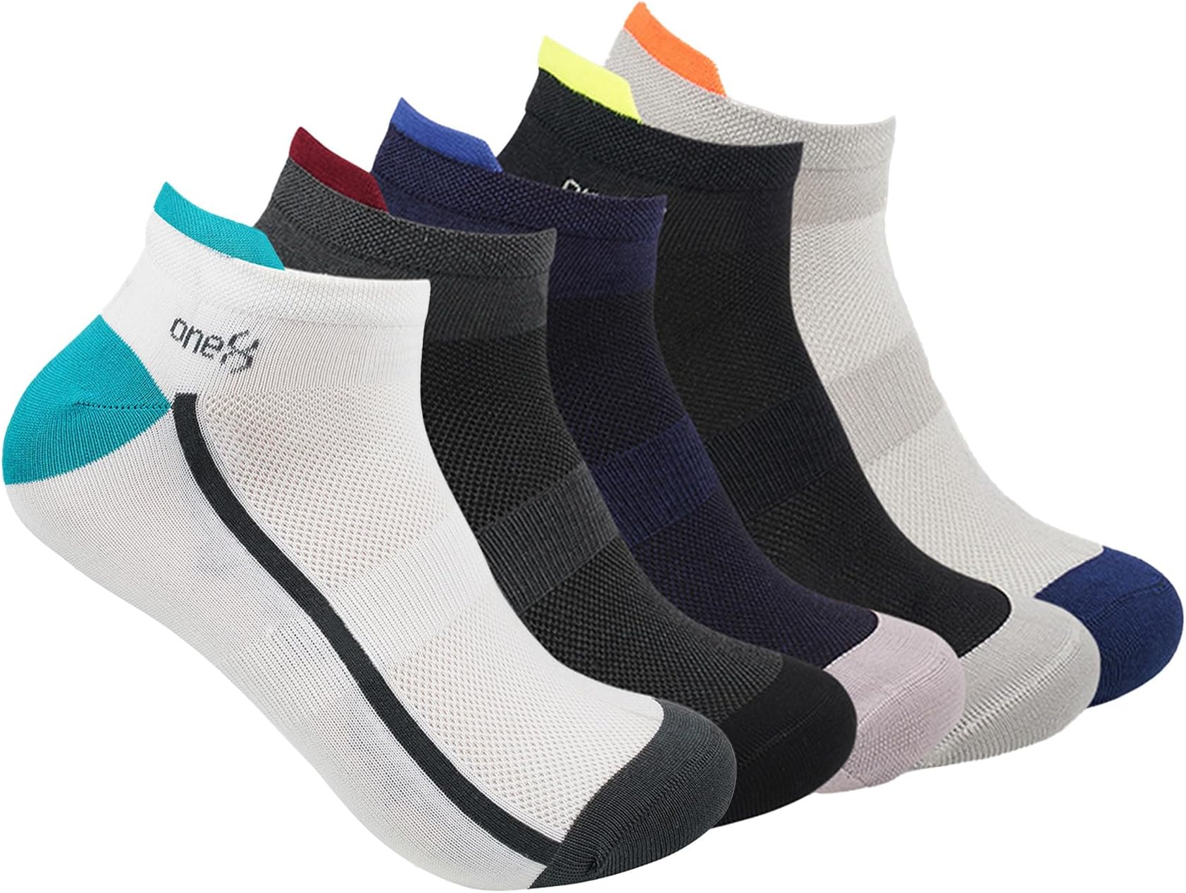 By Virat Kohli Men's MOISTURE MANAGEMENT Breathable Daily-Wear/Running/Gym/Training Ankle Socks (Pack of 5)