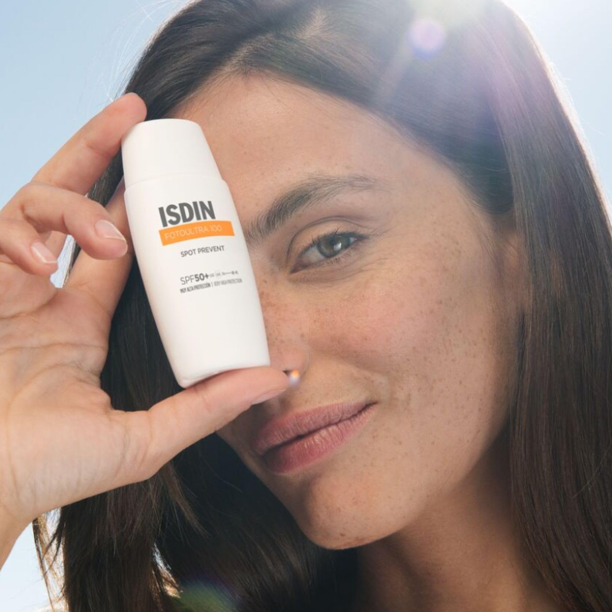 ISDIN Fotoultra 100 Spot Prevent SPF 50+ (50 ml) | Crema Solare Viso Antimacchia | Aiuta a Contrastare la Comparsa delle Macchie Solari | Adatta a Tutti i Tipi di Pelle