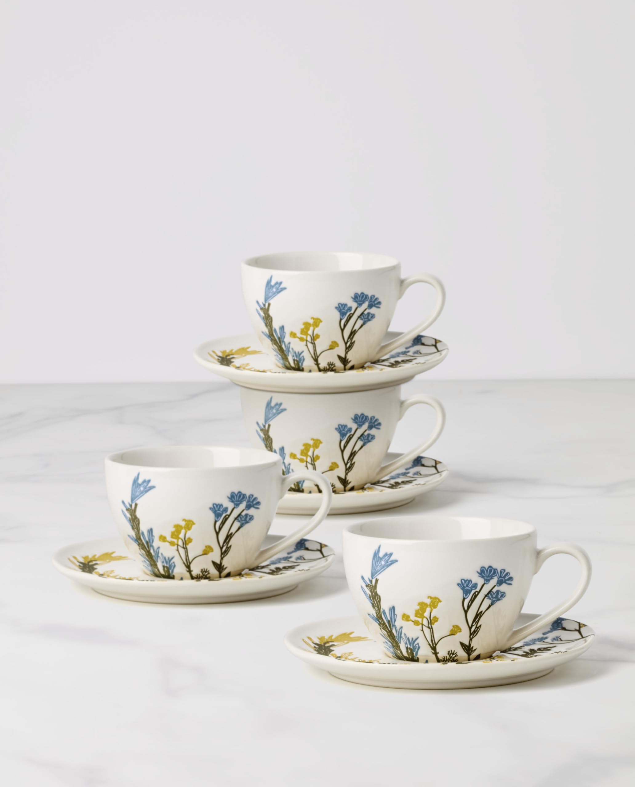 Amazon.com | Lenox 898386 Wildflowers Tea Cup & Saucer, Set