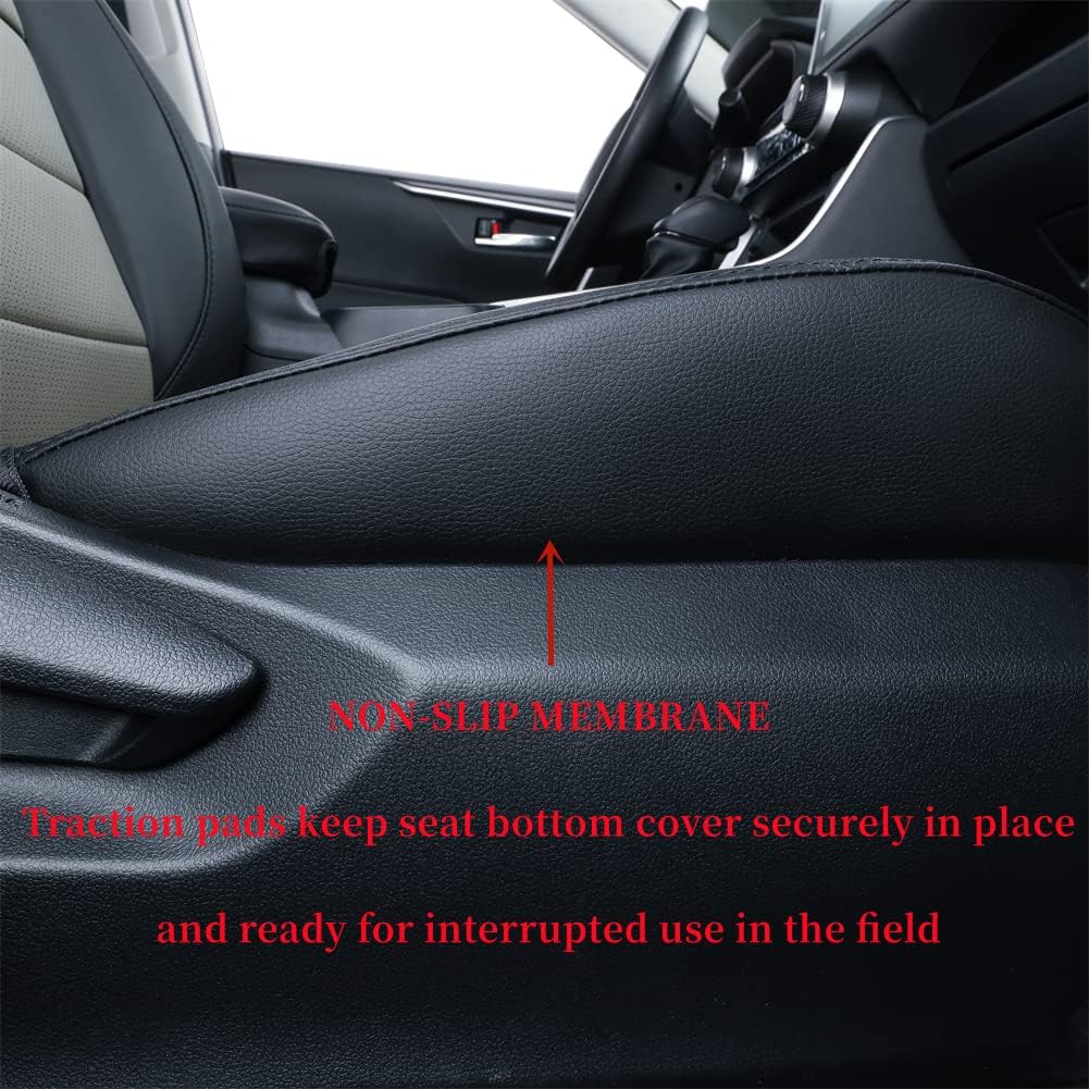 Custom Fit Corolla Hatchback Car Seat Covers for 2019-2024 2025 Toyota Corolla Hatchback SE,XSE,Nightshade,Full Coverage Leather Seat Protector (Full Set,Black/Gray)