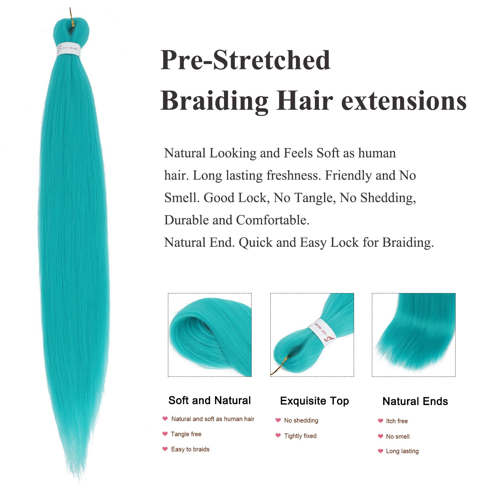 Easy Braid Pre stretched Braiding Hair Extensions - Image 3