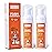 NOHOO Fluoride Free Foam Toothpaste Kids Orange Flavour,Natural Training Toothpaste for Baby Toddler Children Oral Cleaning and Cavity Protection(2 Pack)