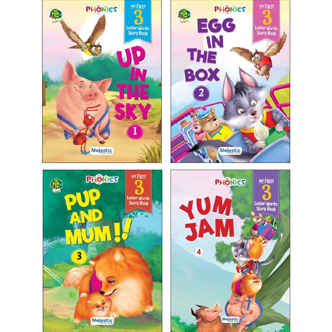 THE BOOK TREE Phonics First Reading Book of 3 letter words reading book, set of