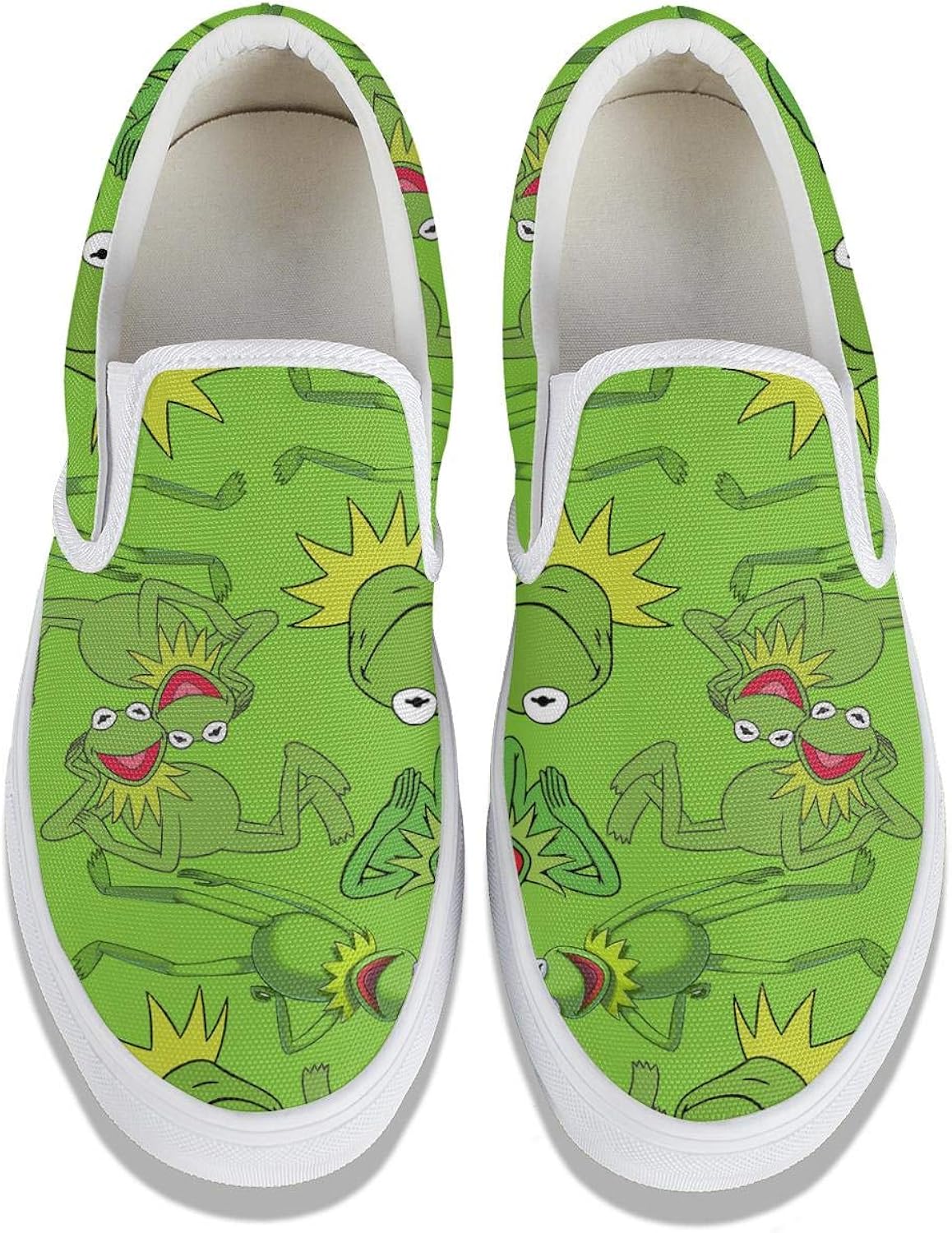 Amazon.com | Women' Casual Shoes Kermit-The-Frog-Muppet-Children's-Furry-Toys-Green- Comfortable 