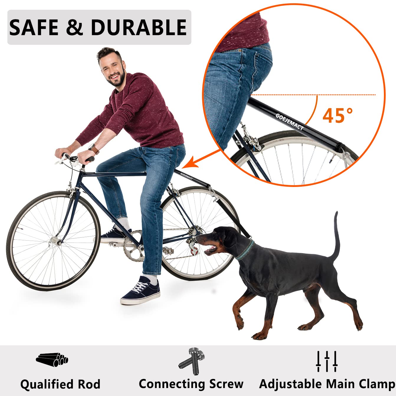 dog exerciser springer dog bike leash