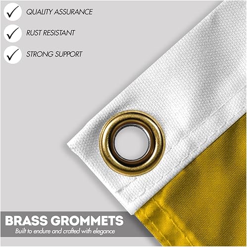 Miniatura 3 de AGAS Kilo Code K - Bandera de señal marina de 1 x 1.25 pies, nailon 200D impreso, cabecera de lona, ojales de latón, bordes cosidos y no destiñen,