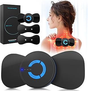 TENS Unit Back Pain Relief Muscle Stimulator Deep Tissue EMS Rechargeable Portable Mini Massager Electronic Pulse Therapy Machine for Back Arms Shoulder Leg Neck Pain Relief (FSA or HSA Eligible)