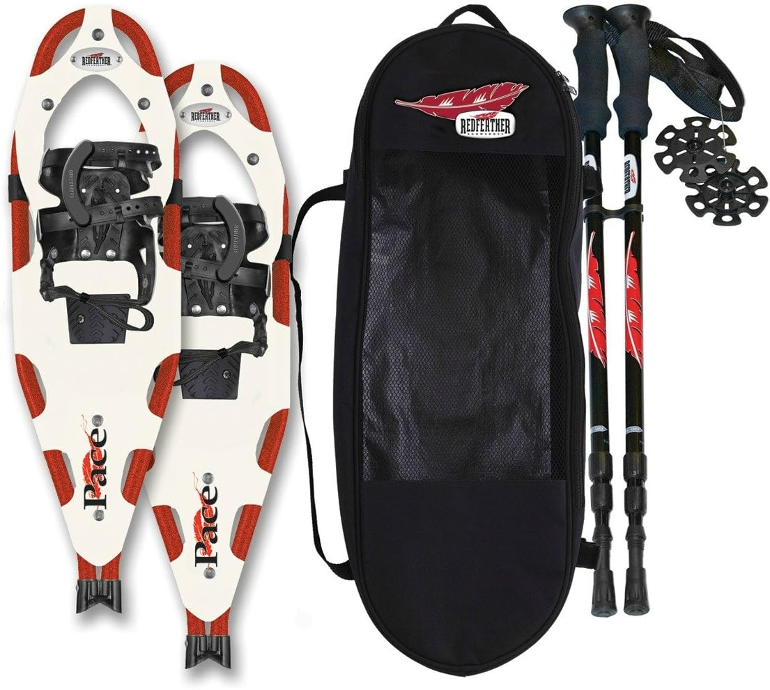 RedFeather Pace 25 Inch Fitness Series Snowshoe Kit with
