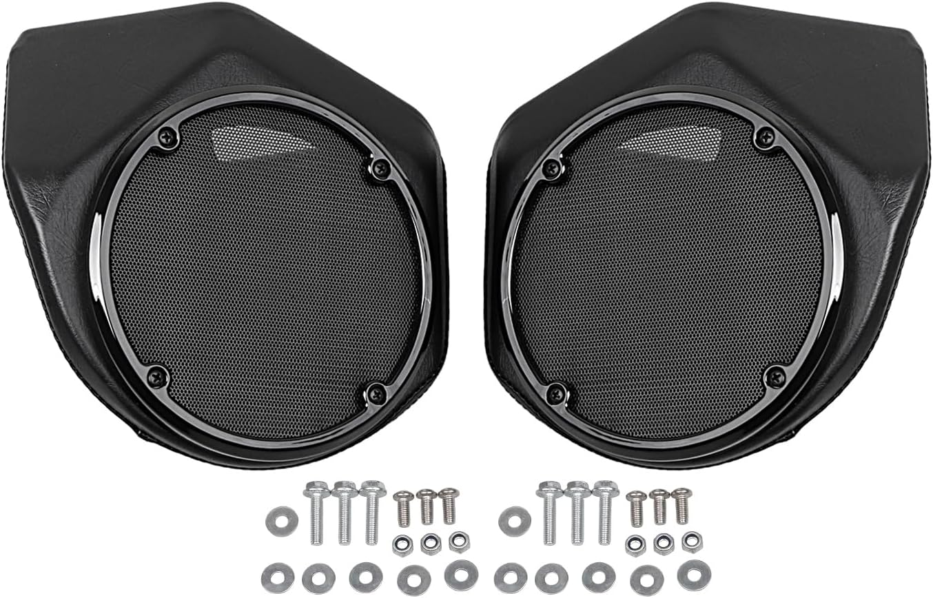 6.5" Trunk Rear Speaker Pods for Harley 2014-2023 Touring Electra Glide Street Glide Road Glide Ultra-Classic Tri Glide Road King