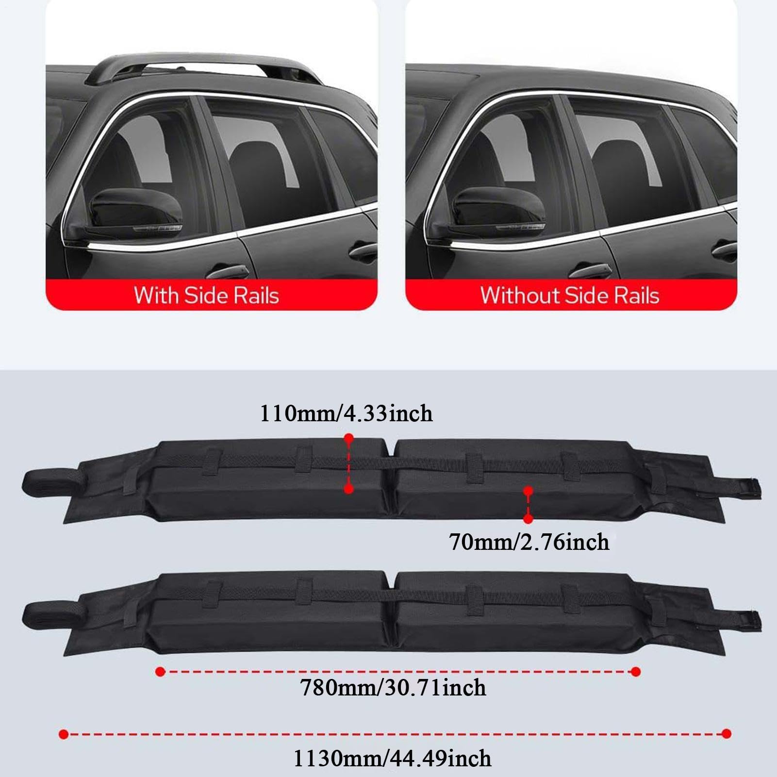 Porta Kayak Morbido Per Auto Supporto Organizer Portatavola Da Surf Con | Porta Kayak Per Tetto Auto Berline, Gite Al Mare, Viaggi Su Strada, Attività All'Aperto, Campeggio