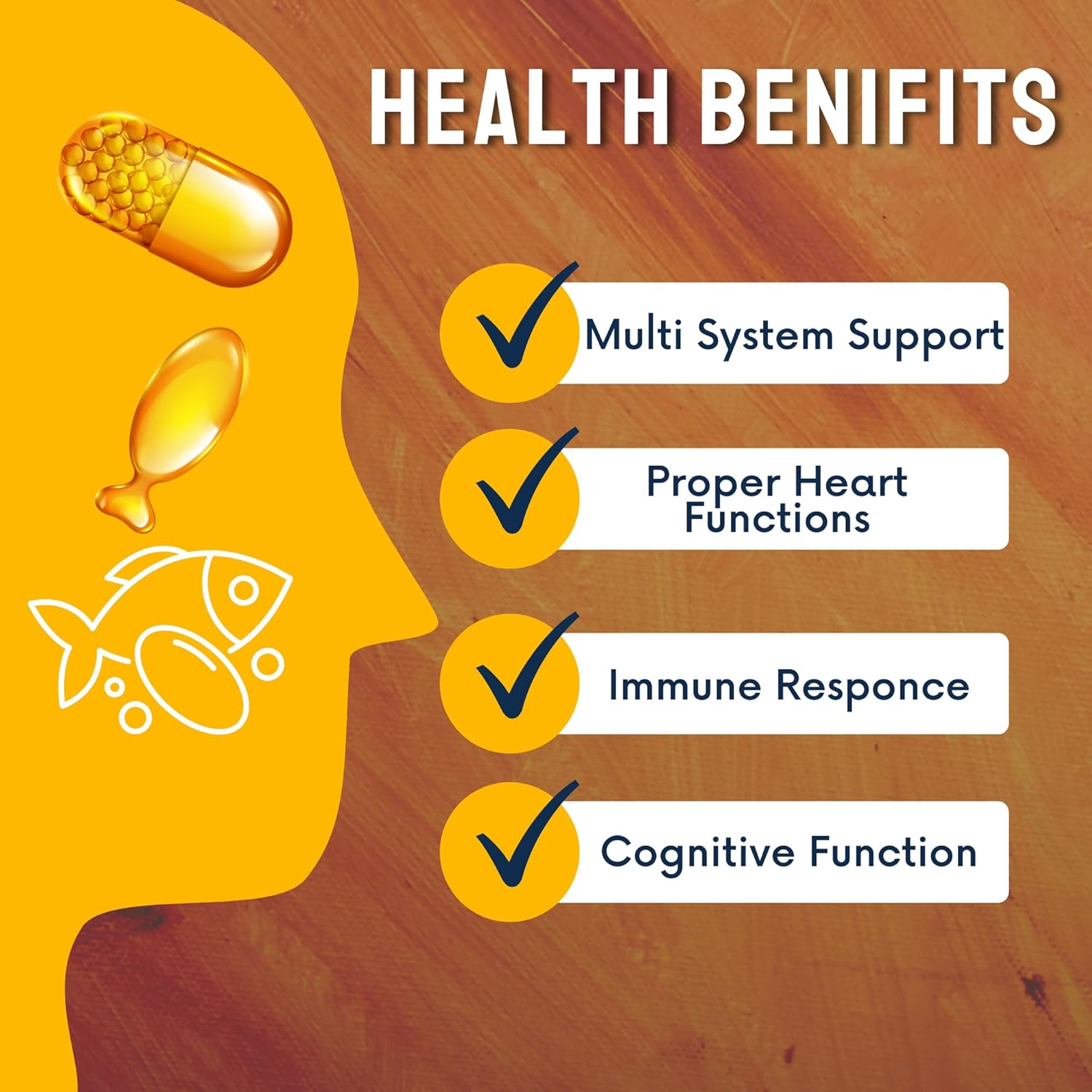 ABHEDA HEALTHCARE Omega-3 Fish Oil 1000mg - Triple Strength Formula, 60 Softgels - 180mg EPA & 120mg DHA for Enhanced Heart Health, Joint Support & Brain Function ABHEDA HEALTHCARE Omega-3 Fish Oil 1000mg - Triple Strength Formula, 60 Softgels - 180mg EPA & 120mg DHA for Enhanced Heart Health, Joint Support & Brain Function