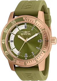 Relógio masculino Specialty de quartzo de silicone de 45 mm