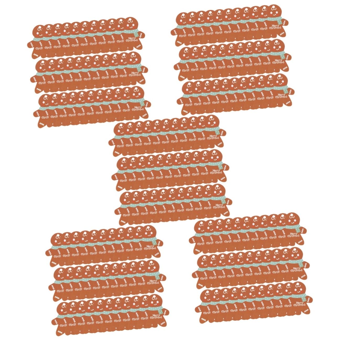 minkissy 500stücke Weihnachts Tags Kreative Gingerbread Etiketten Für Geschenktüten Bastelbedarf Und Weihnachtsdekoration Aus Strapazierfähigem Kraftpapier Mit Löchern Zum