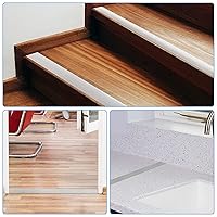 Vista 7 de Tira de transición de suelo autoadhesiva, tira de cubierta plana laminada para el suelo, tira divisora plana de vinilo de 2 pulgadas de ancho