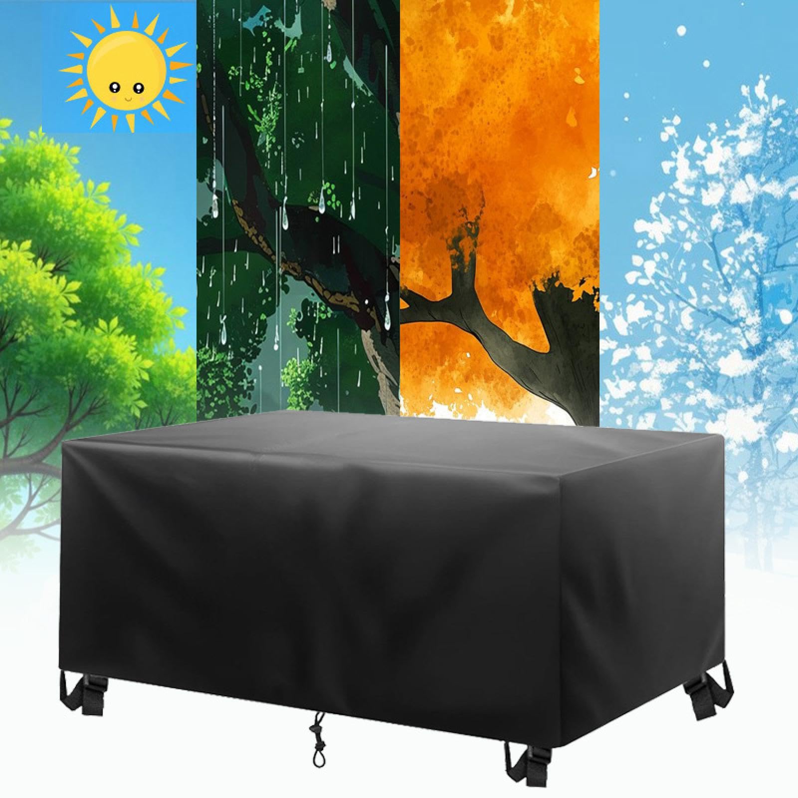 150x50x70cm/LxWxH Extra Large Garden Furniture Covers Waterproof,Patio Furniture Cover,420D Heavy Duty Oxford Fabric All Season Outdoor Furniture Covers for Outside Rattan Sofa Table and Chairs