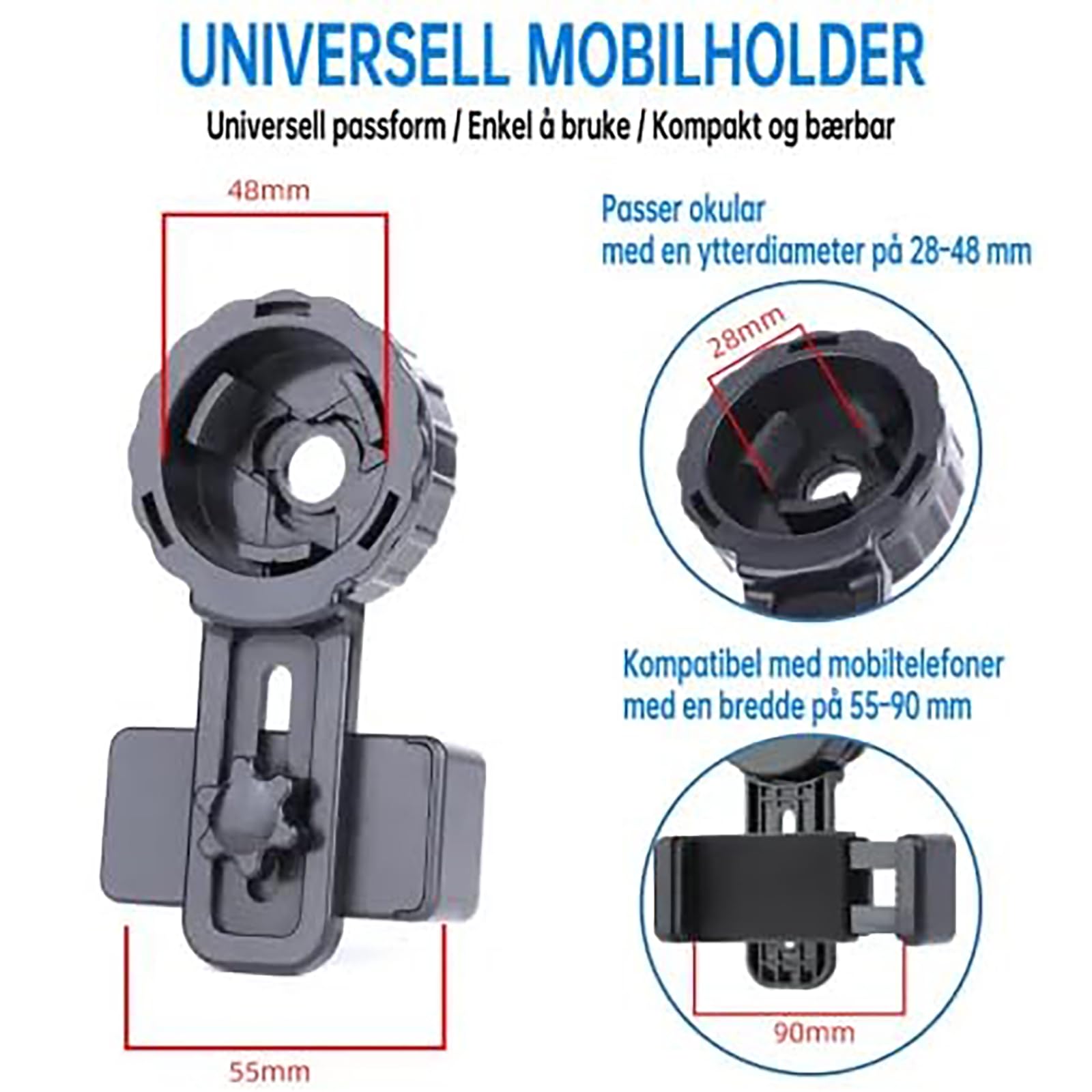 Bosco C9 Fernglas HD-7 Spektiv 25-75x80 mm Zoomobjektiv für Jagd Vogelbeobachtung mit Stativ Tragetasche Smartphone-Adapter