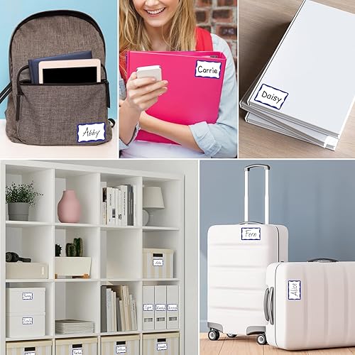 Miniatura 7 de 390 piezas etiquetas de nombre, 3 pulgadas x 2 pulgadas etiquetas adhesivas de nombre, etiquetas adhesivas de nombre para escuela, oficina, hogar