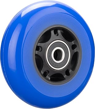 8-Pack Inline Skate Wheels, 85A, Indoor & Outdoor | Roller Hockey Wheels with ABEC-9 Bearings for Roller Blades, Scooters, and Luggage (64 mm / 70 mm / 72 mm / 76 mm / 80 mm)