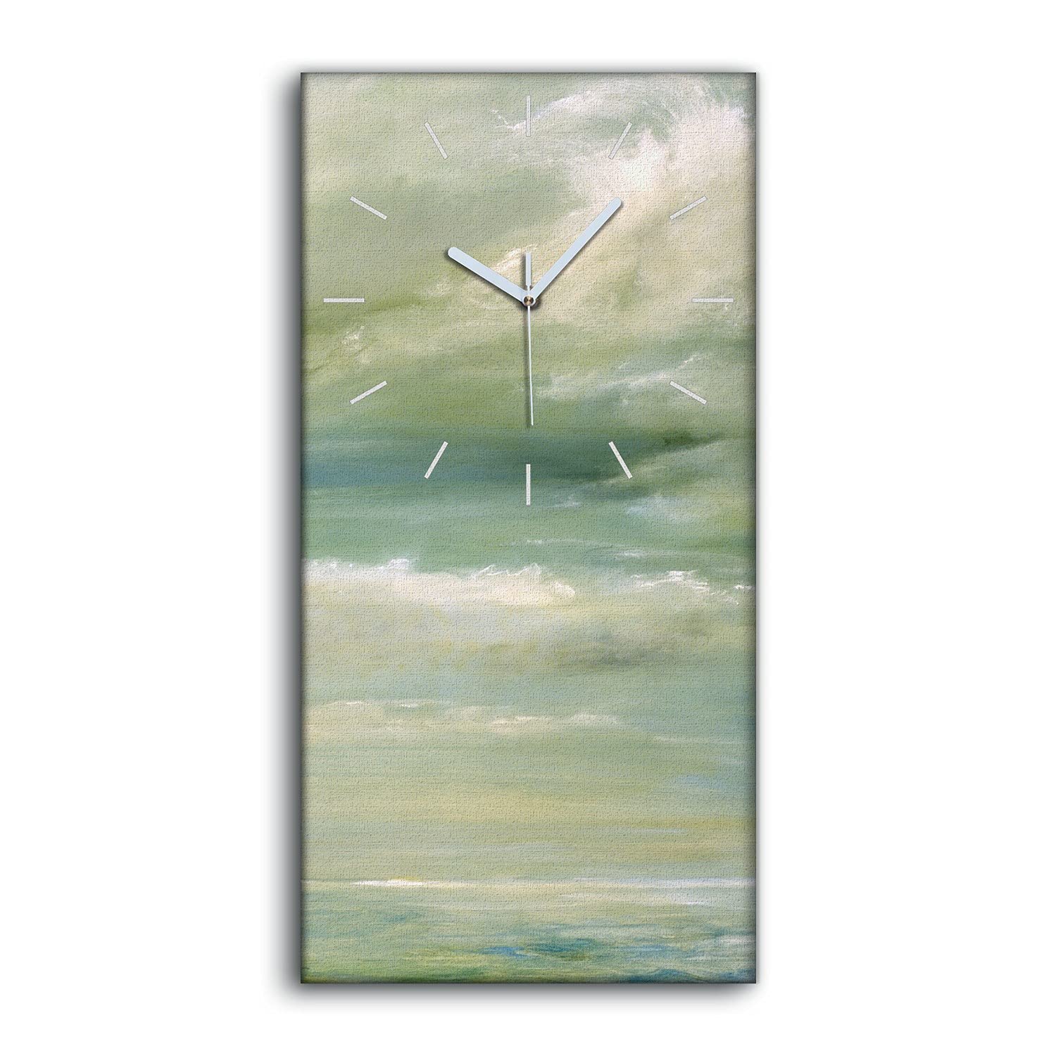 Horloge sur Toile Art Moderne Tableau Mural d'Exception 30x60