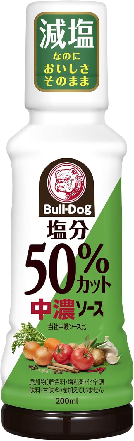 ブルドック 塩分50%カット中濃ソース