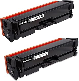 2 Black PrinterPro™ Compatible Canon 131 Toner Cartridge CRG-131 crg131 canon-131 B/C/M/Y for Canon MF8280Cw MF624Cw MF624Cw MF628Cw Canon LBP7110Cw MF8280Cw Printers (2 Black)